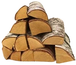 birch logs